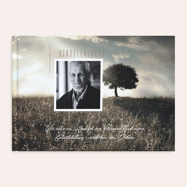 Kondolenzbuch - Trauer Baum