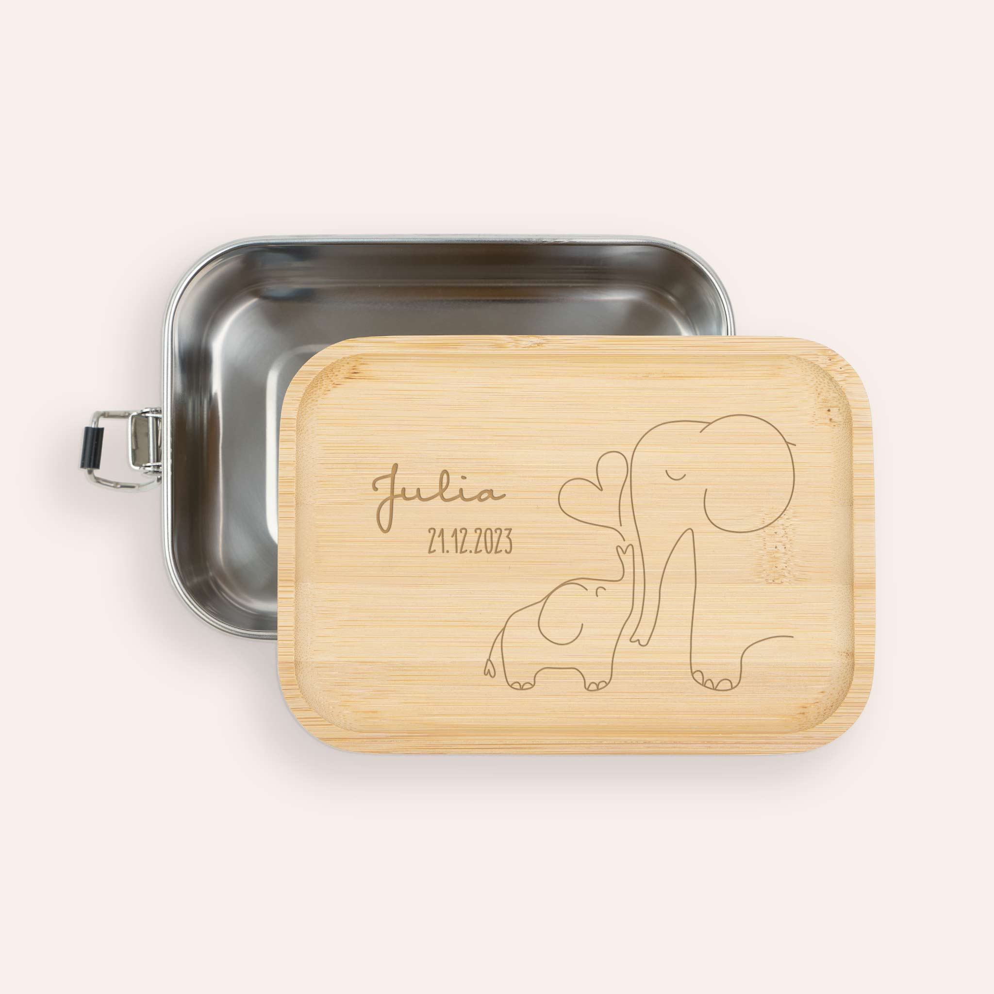 Geschenke zur Geburt - Lunchbox Elefantenliebe