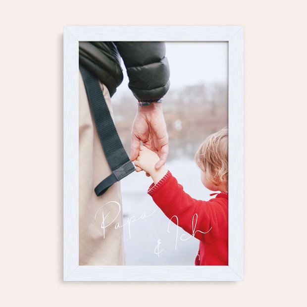 Geschenke zum Vatertag - Foto-Poster Bester Papa