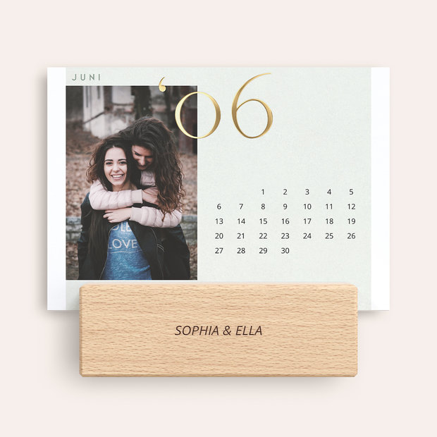 Geschenke für beste Freundin - Tischkalender mit unseren Fotos