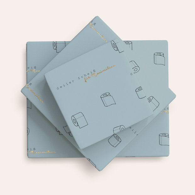 Geschenke für Männer - Geschenkpapier mit eigenem Text