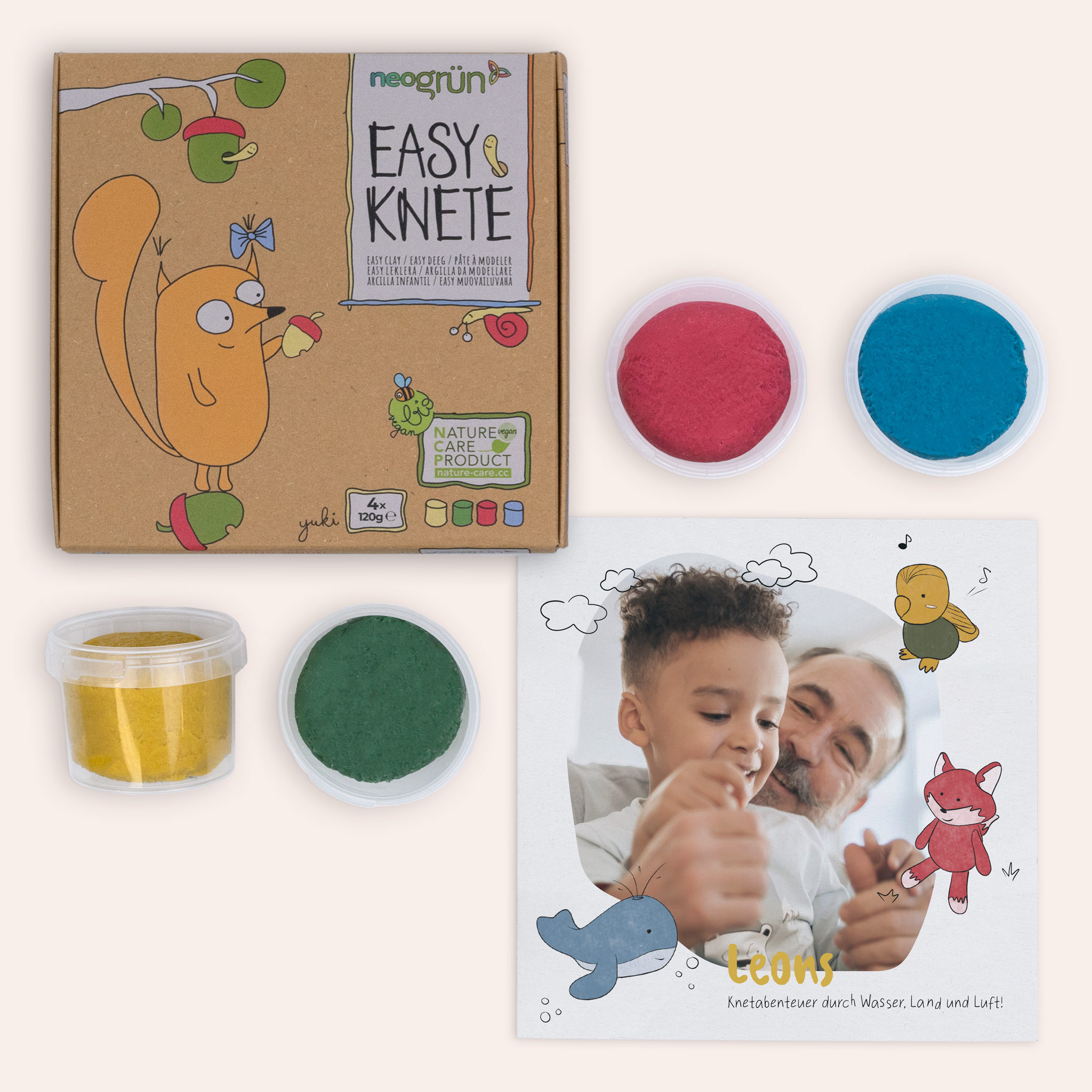 Geschenke für Kinder - Kinderknete inkl. Anleitung