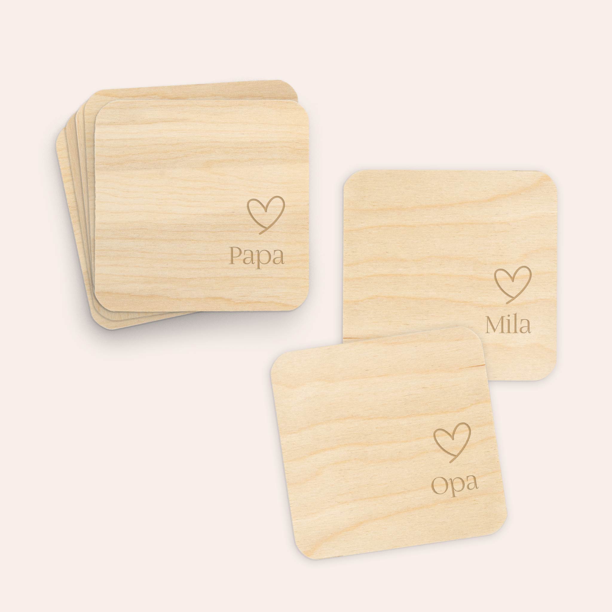 Geschenke für Eltern - Untersetzer 