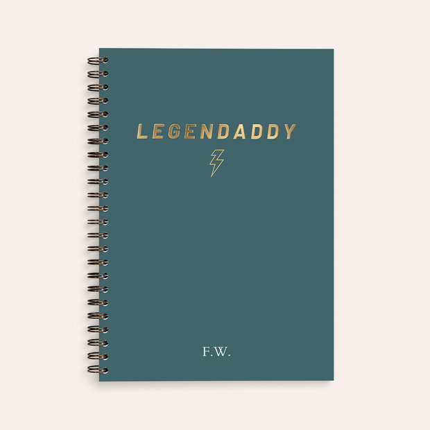 Geschenke für Papa - Personalisiertes Notizbuch - Legendaddy